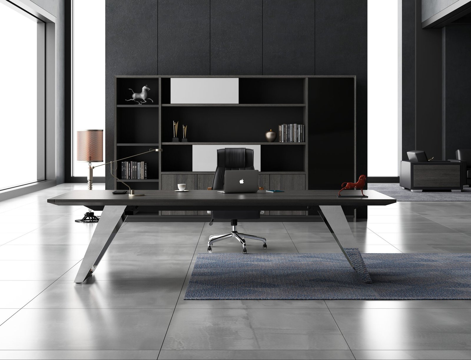 Allen executive desk angle