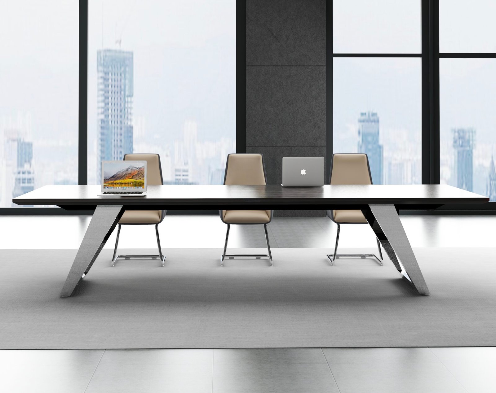 Allen conference table support arrangement