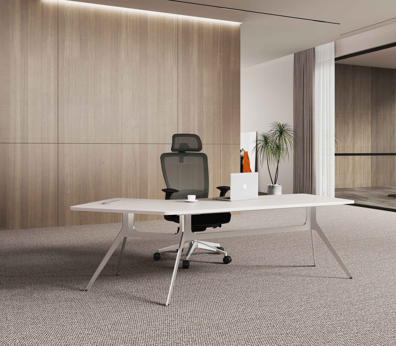135 degree L-shaped Freya executive desk