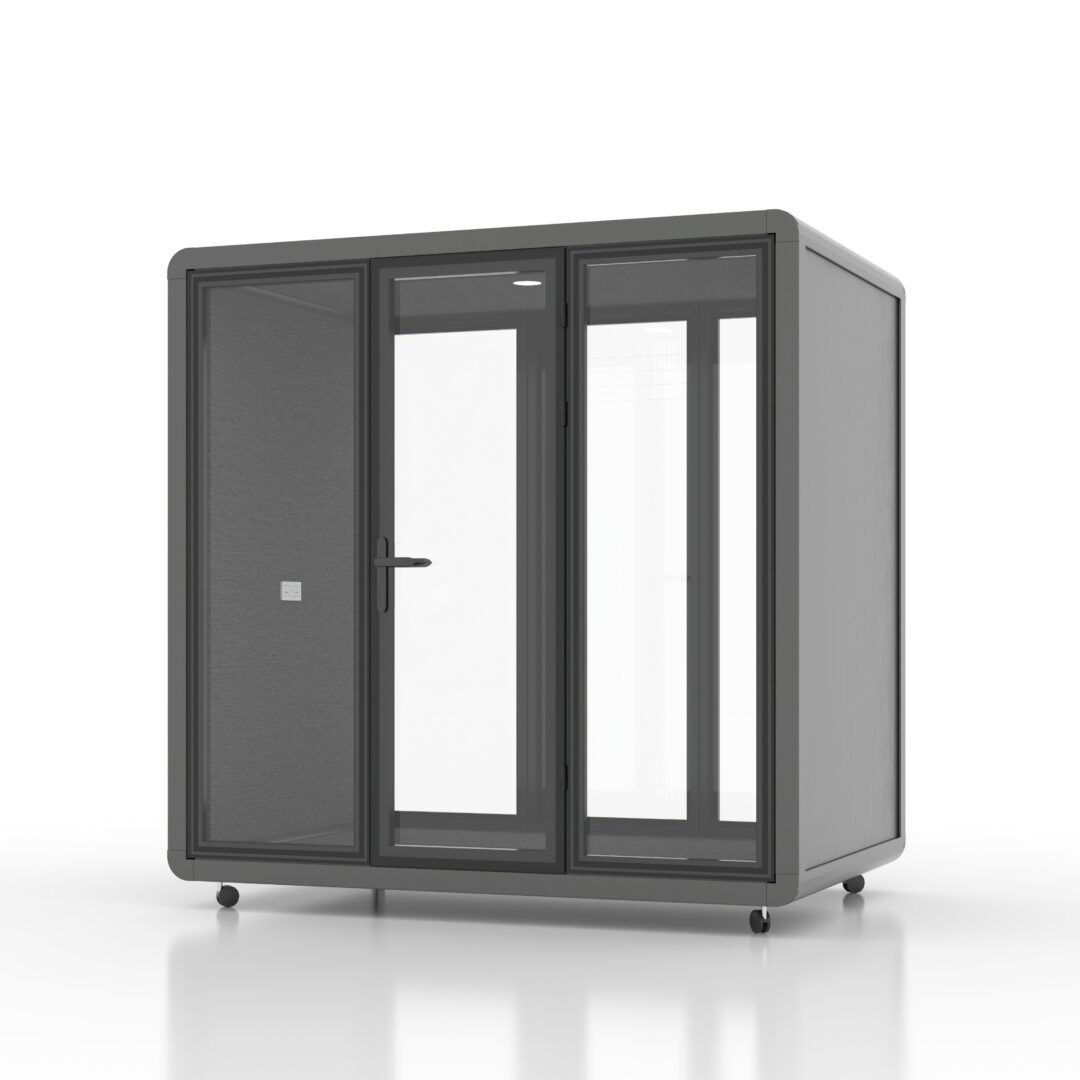 L-four person booth