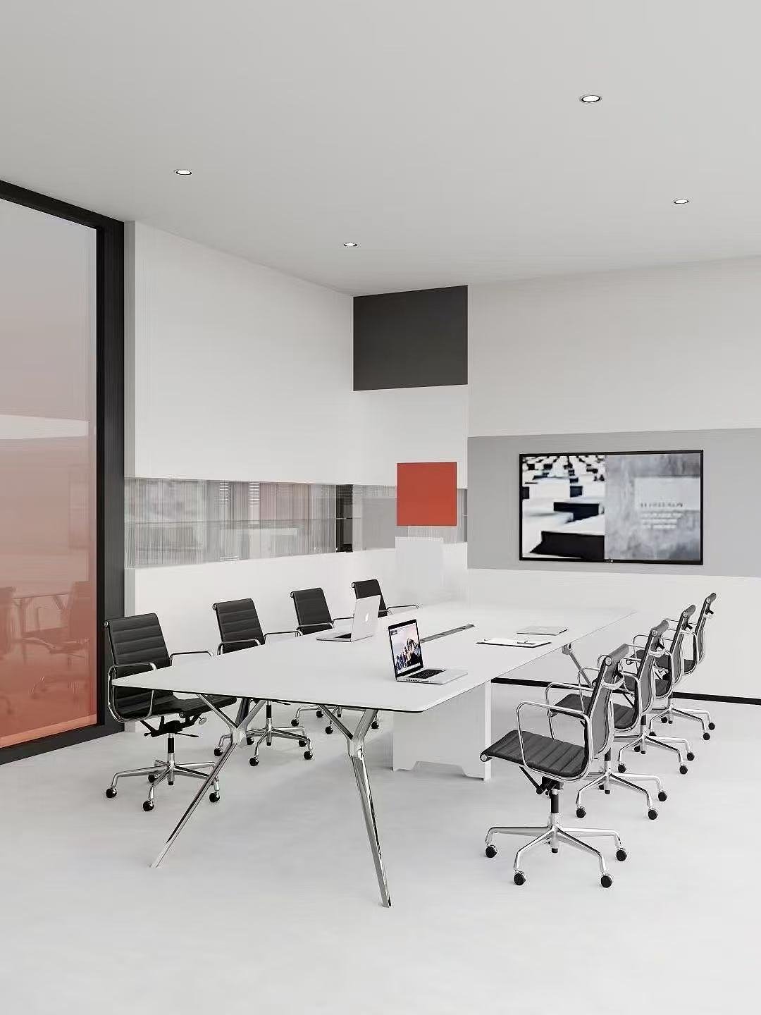 Norda minimal stainless steel conference table