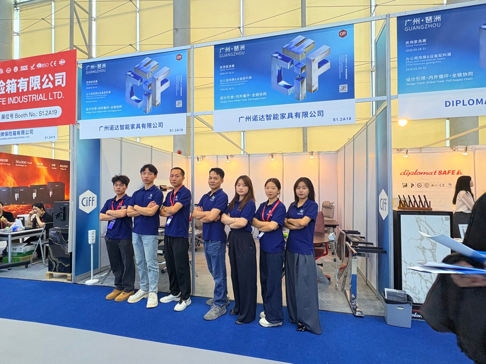 NORDA team presenting products at an industry exhibition