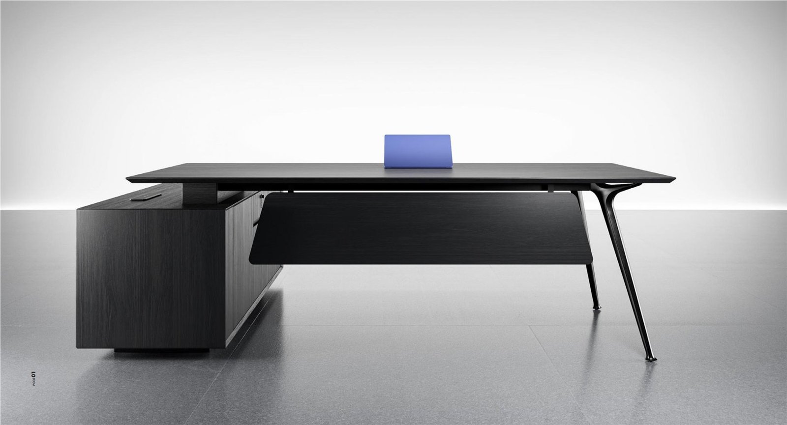 FN executive desk and cabinet shown from the front