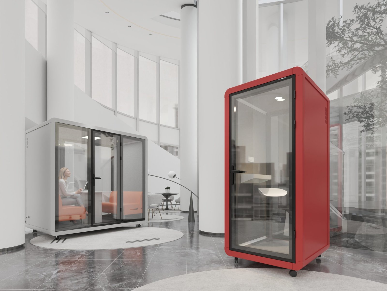 Norda acoustic office phone booths